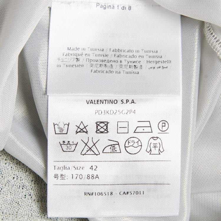 Pre Owned M Missoni Light Blue Patterned Lurex Knit Ruffled Sleeveless Dress M