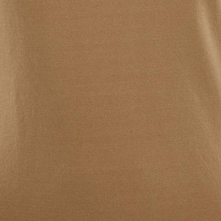 Pre Owned M Missoni Brown Knit Long Sleeve Round Neck Top L