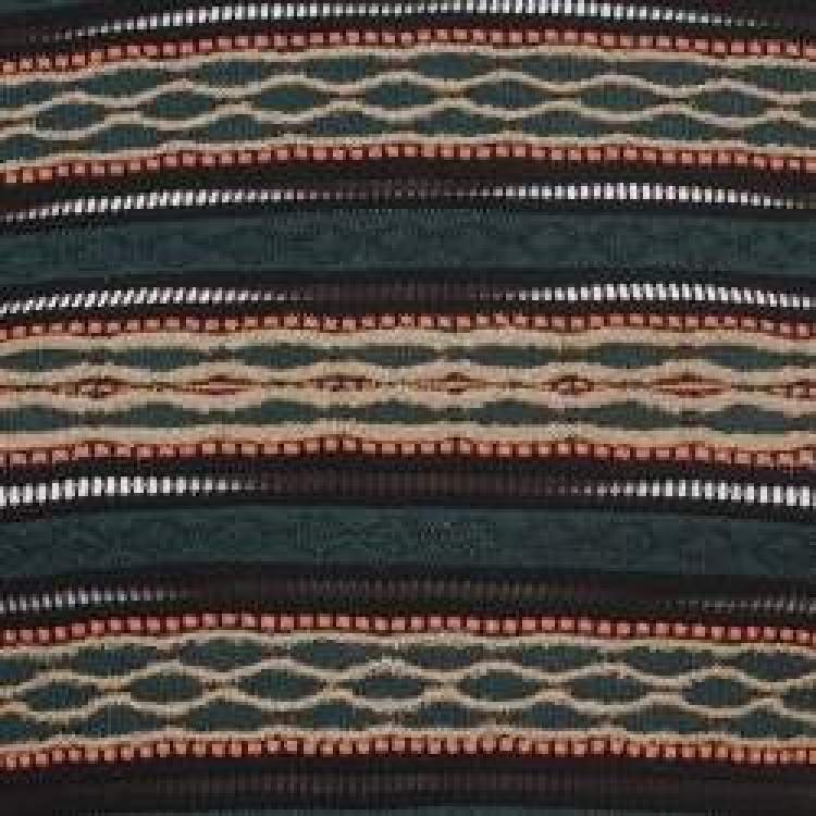 Pre Owned M Missoni Green/Multicolor Patterned Knit Long Sleeve Top M