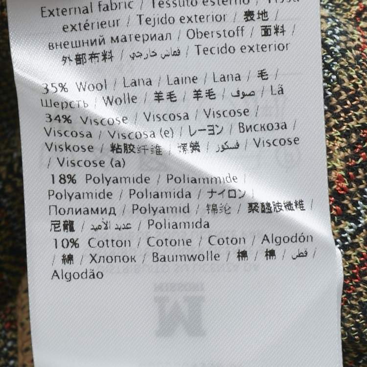 مملوكة مسبقًا M Missoni Multicolor Patterned Knit Cardigan M