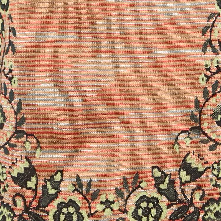 Pre Owned M Missoni Multicolor Patterned Knit Top M