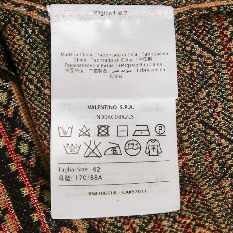 Pre Owned M Missoni Multicolor Patterned Knit Top M