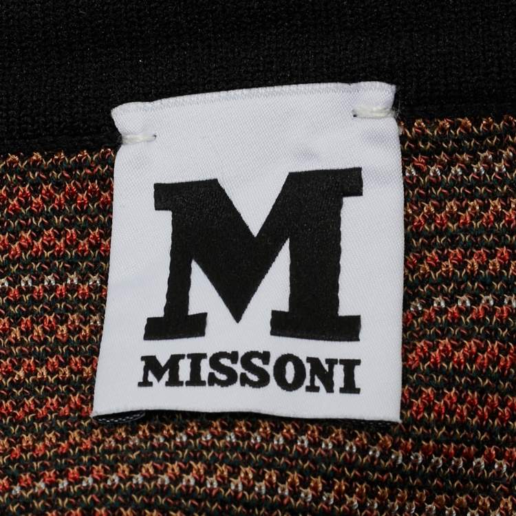 Pre Owned M Missoni Multicolor Patterned Knit Top M