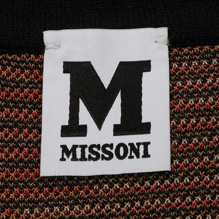 Pre Owned M Missoni Multicolor Patterned Knit Top M