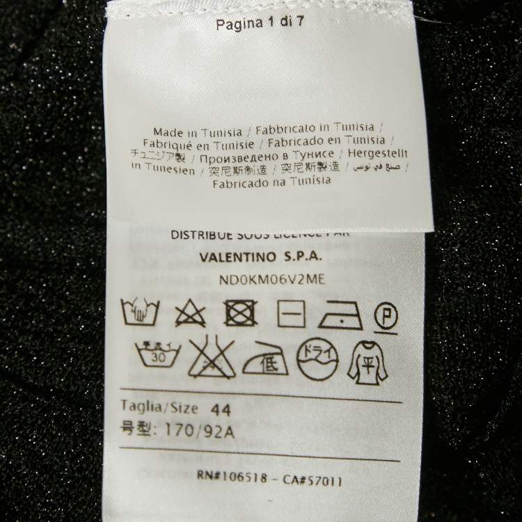 Pre Owned M Missoni Black Lurex Knit Sleeveless Tunic Top M