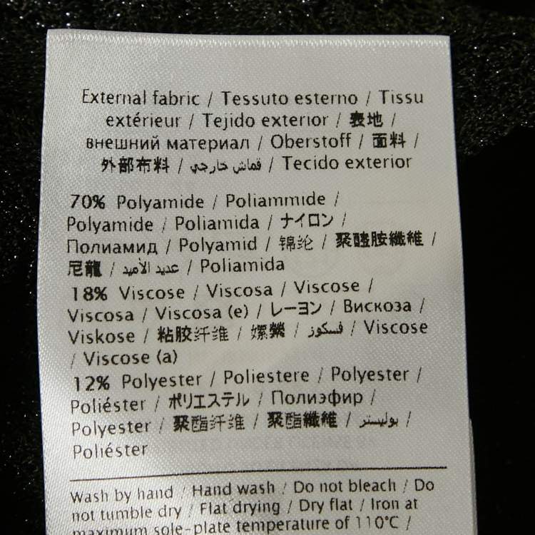 Pre Owned M Missoni Black Lurex Knit Sleeveless Tunic Top M