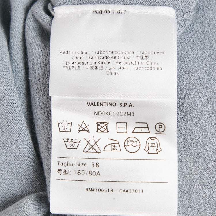 Pre Owned M Missoni Grey Stretch Knit Crewneck Sweatshirt S