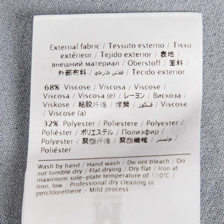 Pre Owned M Missoni Grey Stretch Knit Crewneck Sweatshirt S