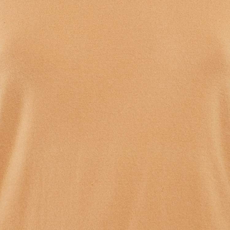 Pre Owned M Missoni Beige Stretch Knit Crewneck Sweatshirt S