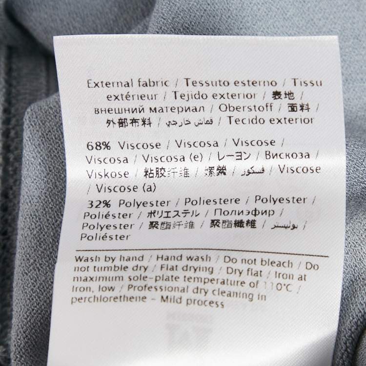 Pre Owned M Missoni Grey Stretch Knit Crewneck Sweatshirt M