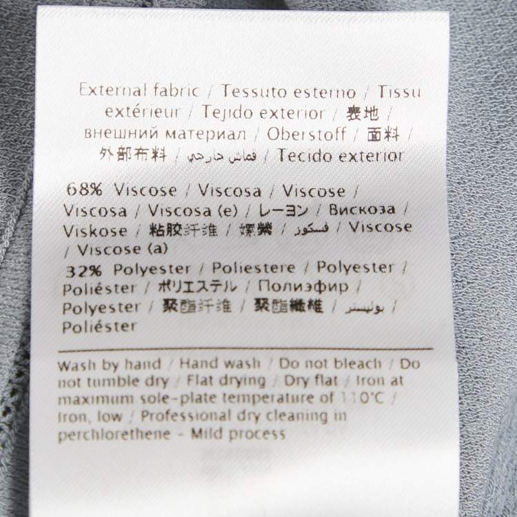 Pre Owned M Missoni Grey Stretch Knit Crewneck Sweatshirt S