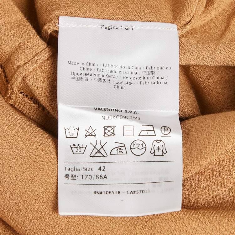 Pre Owned M Missoni Beige Stretch Knit Crewneck Sweatshirt M