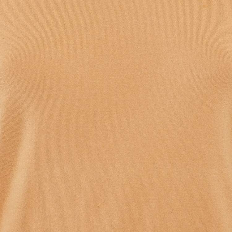 Pre Owned M Missoni Beige Stretch Knit Crewneck Sweatshirt M