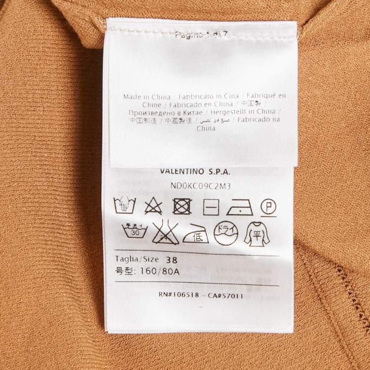 مملوكة مسبقًا M Missoni Beige Stretch Knit Crewneck Sweatshirt S