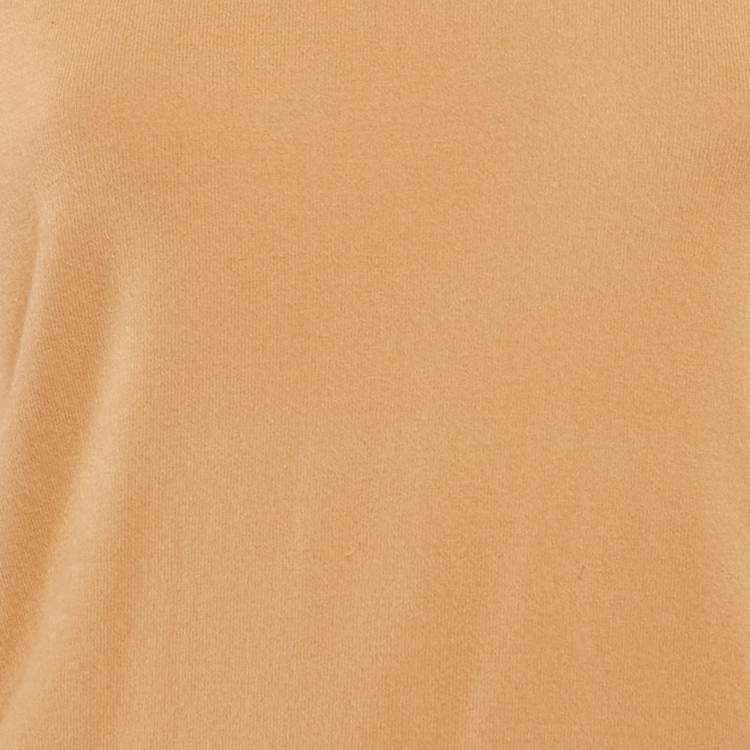 Pre Owned M Missoni Beige Stretch Knit Crewneck Sweatshirt L