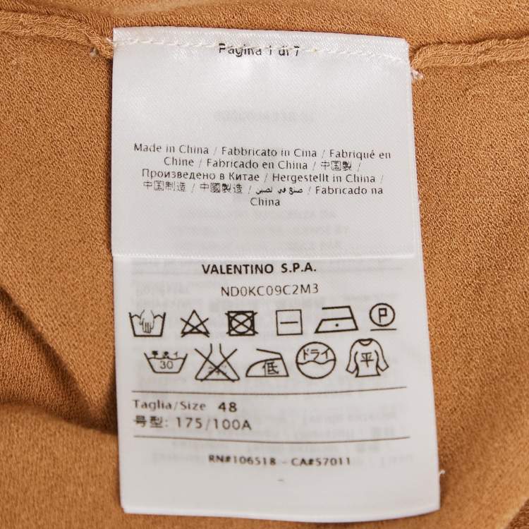 Pre Owned M Missoni Beige Stretch Knit Crewneck Sweatshirt L