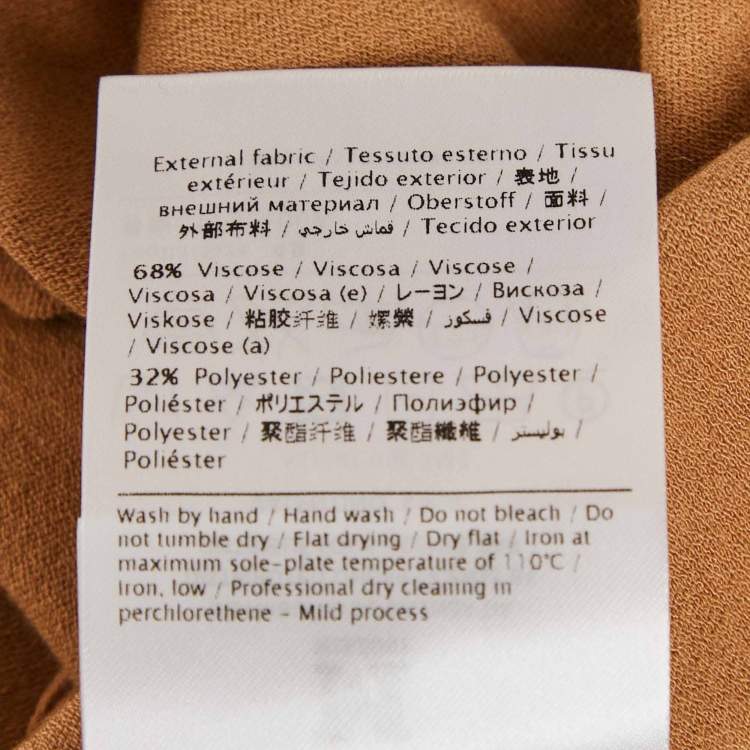 Pre Owned M Missoni Beige Stretch Knit Crewneck Sweatshirt L