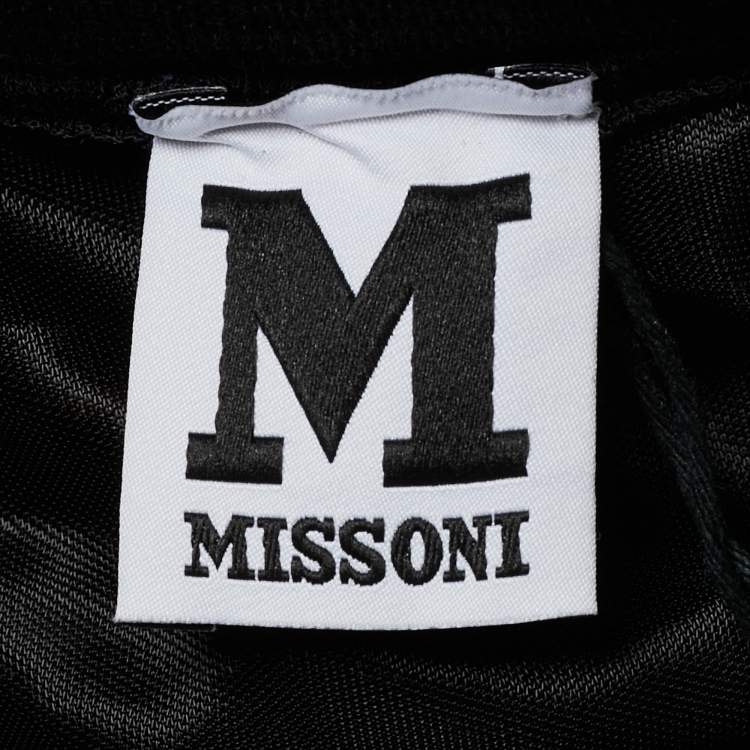 Pre Owned M Missoni Multicolor Patterned Knit Maxi Skirt S