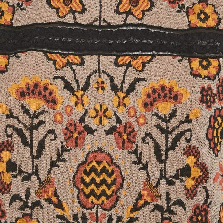 مملوكة مسبقًا M Missoni Grey Patterned Knit Sleeveless Top S