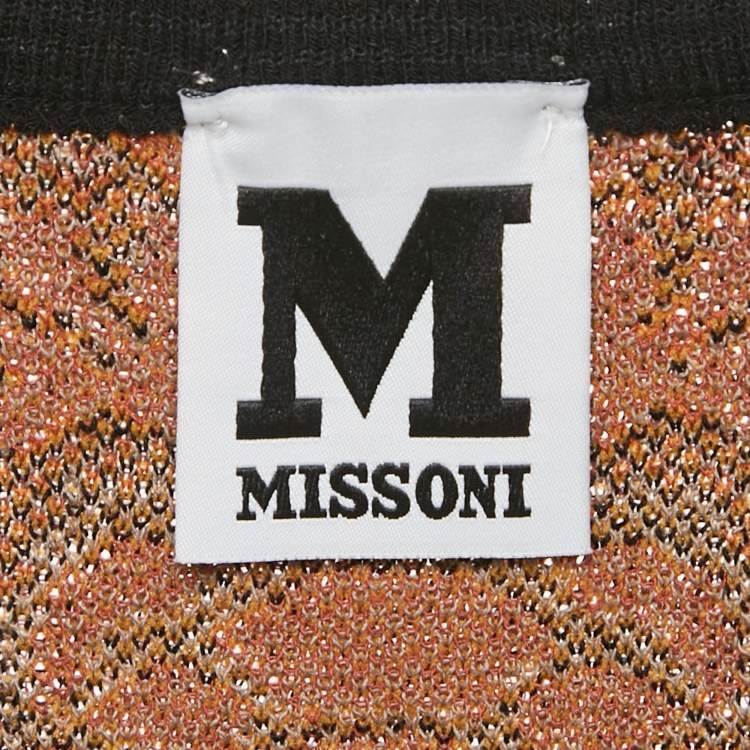 مملوكة مسبقًا M Missoni Grey Patterned Knit Sleeveless Top S