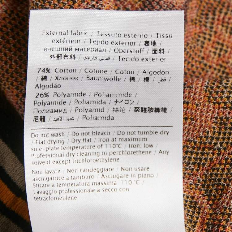 Pre Owned M Missoni Grey Patterned Knit Sleeveless Top S