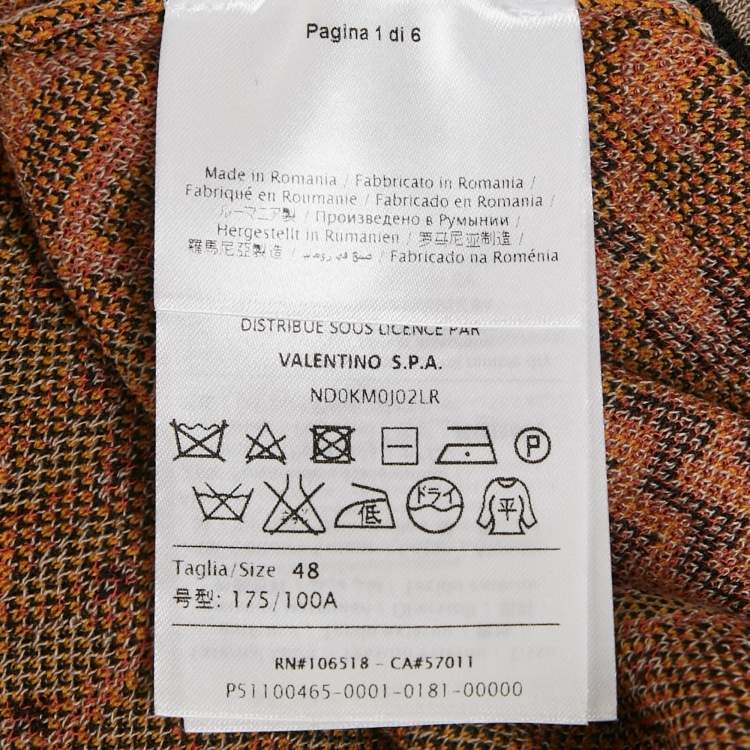 Pre Owned M Missoni Grey Patterned Knit Sleeveless Top L