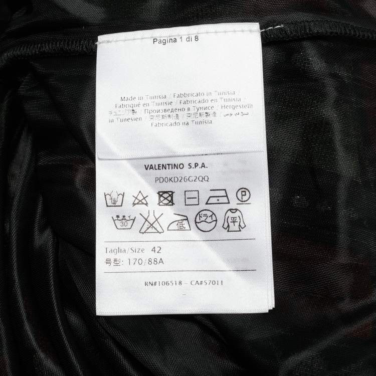 Pre Owned M Missoni Green/Orange Alga and Bubble Pattern Knit Midi Dress M