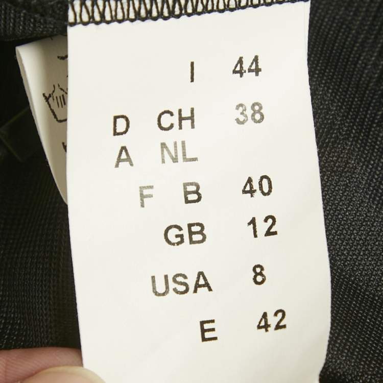 Pre Owned M Missoni Grey Printed Jersey Short Skirt M