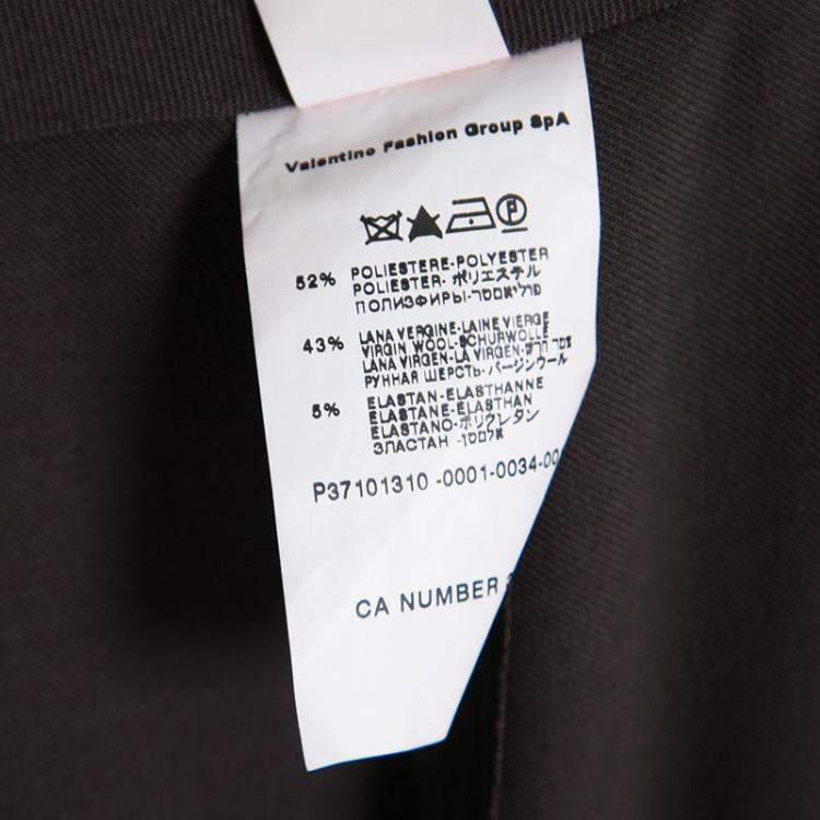 Pre Owned M Missoni Brown Drape Detail High Waist Pants M