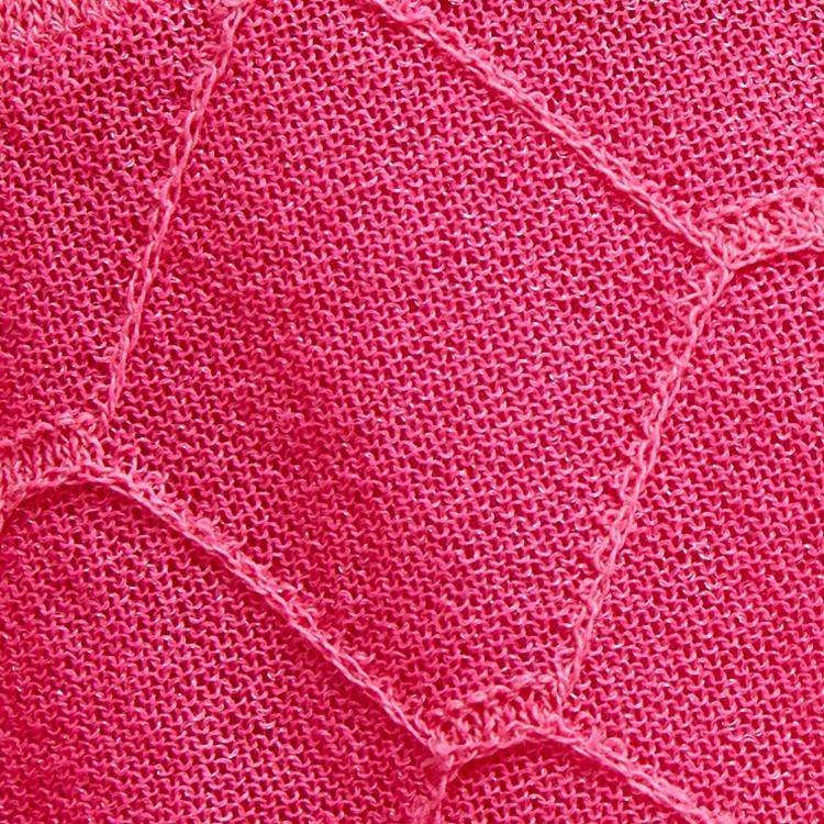 Pre Owned M Missoni Pink Knit Mini Skirt S (IT 40)