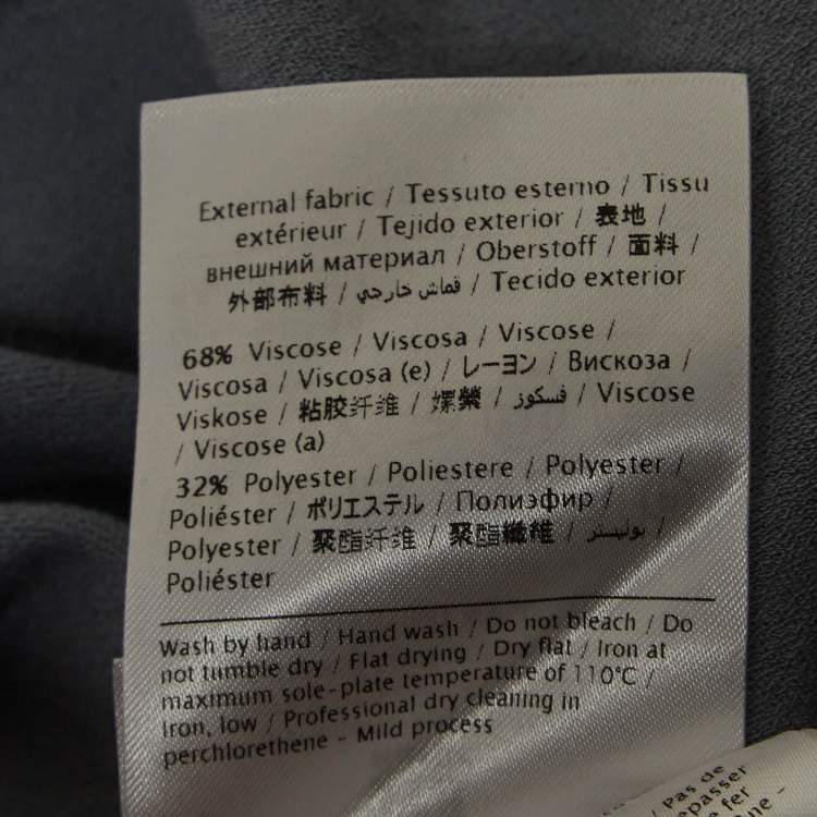 مملوكة مسبقًا M Missoni Grey Knit Long Sleeve T-Shirt S