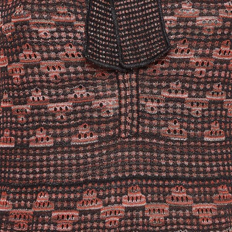 مملوكة مسبقًا M Missoni Multicolor Patterned Lurex Knit Maxi Dress M