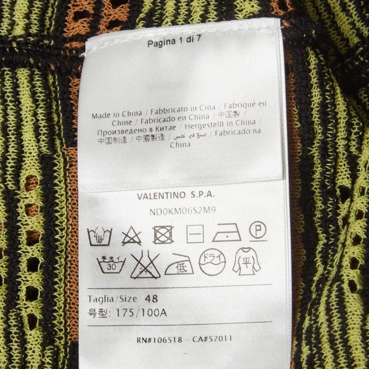 Pre Owned M Missoni Multicolored Patterned Knit Tank Top L