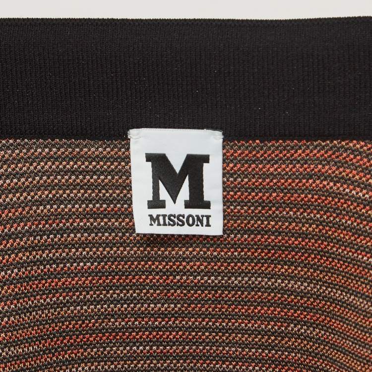 Pre Owned M Missoni Multicolor Patterned Knit Cardigan S