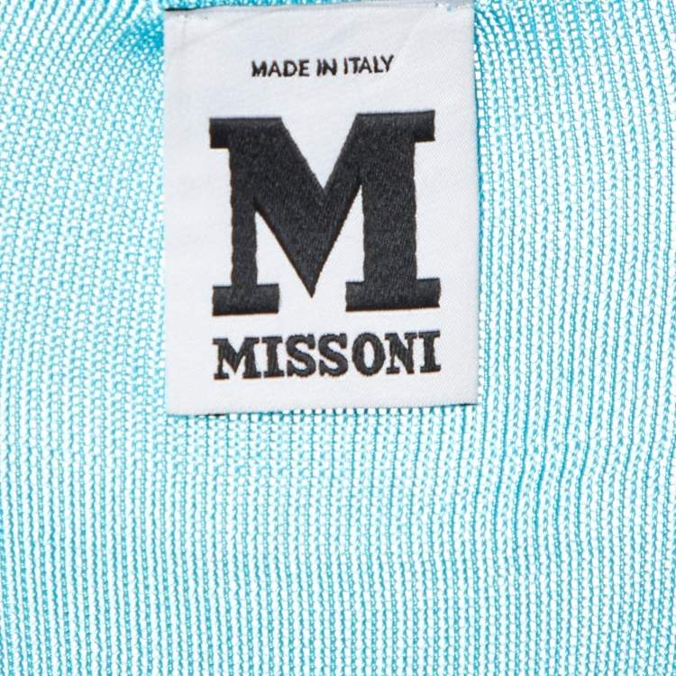 Pre Owned M Missoni Multicolor Printed  Jersey Short Dress M