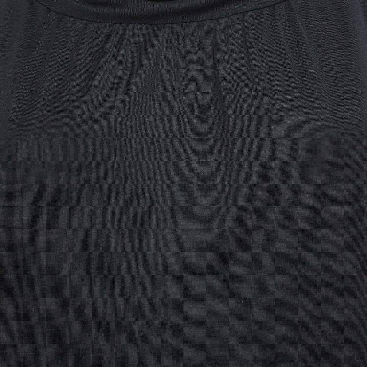 Pre Owned M Missoni Black Jersey Sleeveless Blouse S