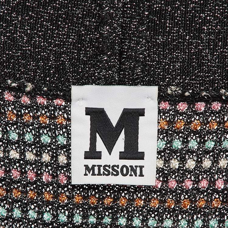 مملوكة مسبقًا M Missoni Multicolor Lurex Knit Off-Shoulder Mini Dress M