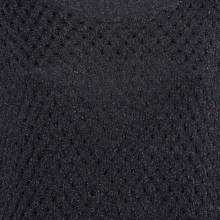 Pre Owned M Missoni Metallic Lurex Knit Kimono Dress M