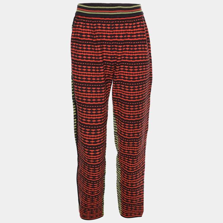 Pre Owned M Missoni Multicolor Knit Trouser S