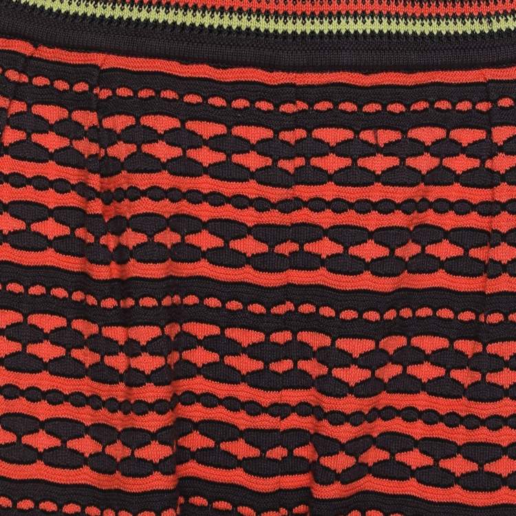 Pre Owned M Missoni Multicolor Knit Trouser S