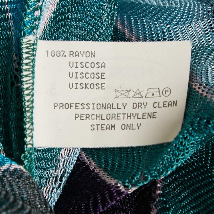 Pre Owned Missoni Multicolor Patterned Knit Sleeveless Top S