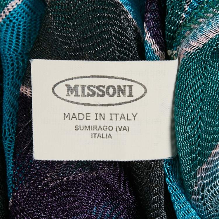 Pre Owned Missoni Multicolor Patterned Knit Sleeveless Top S