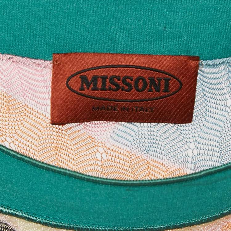 Pre Owned Missoni Multicolor Patterned Knit Sleeveless Top S