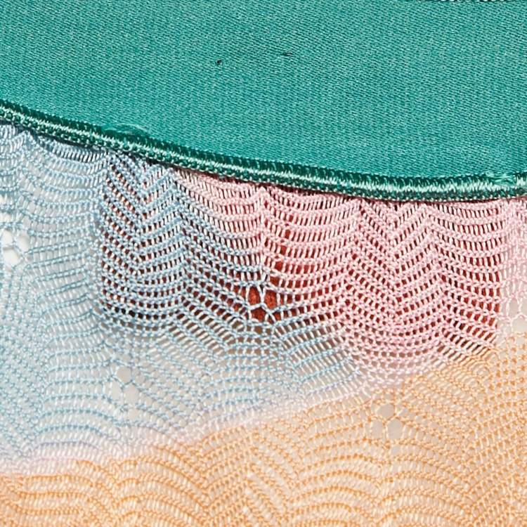 Pre Owned Missoni Multicolor Patterned Knit Sleeveless Top S