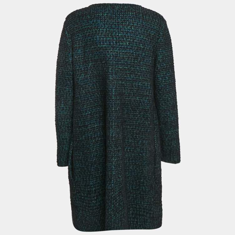 Pre Owned M Missoni Multicolor Patterned Knit Long Cardigan M