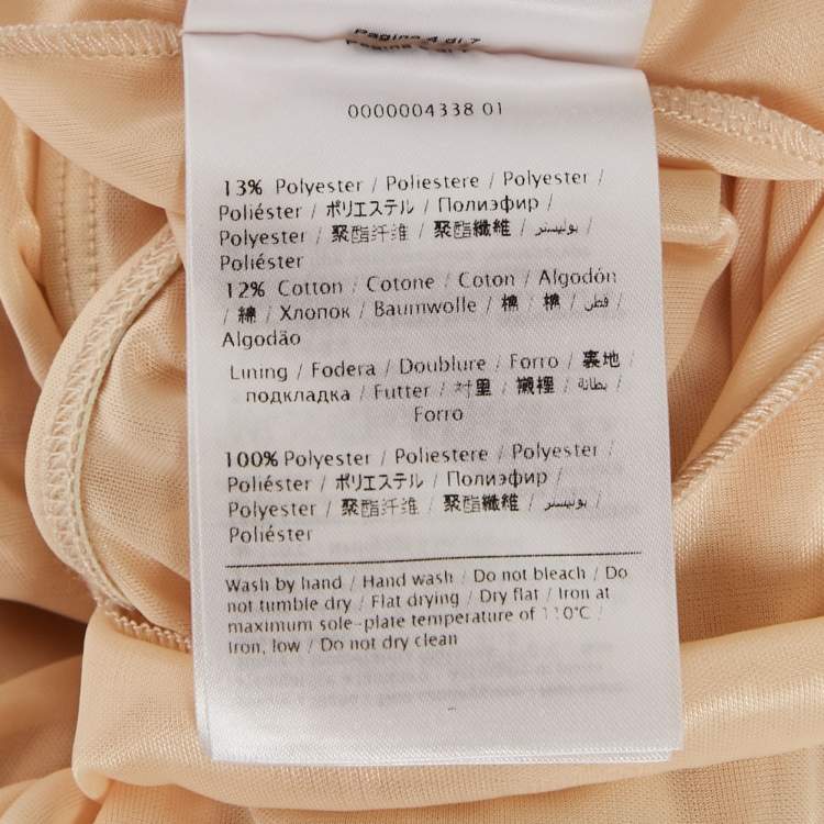 Pre Owned M Missoni Gold/Pink Lurex Tweed Shirt S