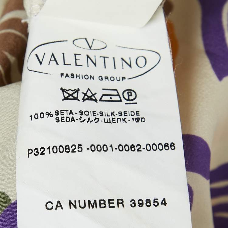 مملوكة مسبقًا M Missoni Leaf Print Silk Sequin Detail Sleeveless Long Dress M