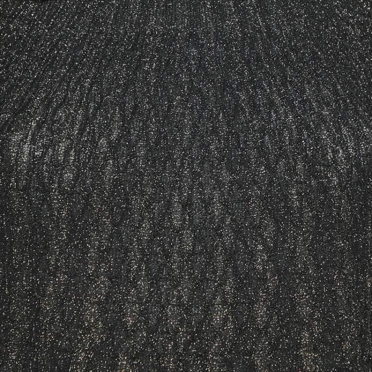 Pre Owned M Missoni Black/Metallic Patterned Lurex Knit Top L