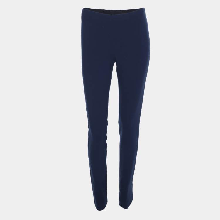 Pre Owned M Missoni Blue Jersey Legging Trousers S