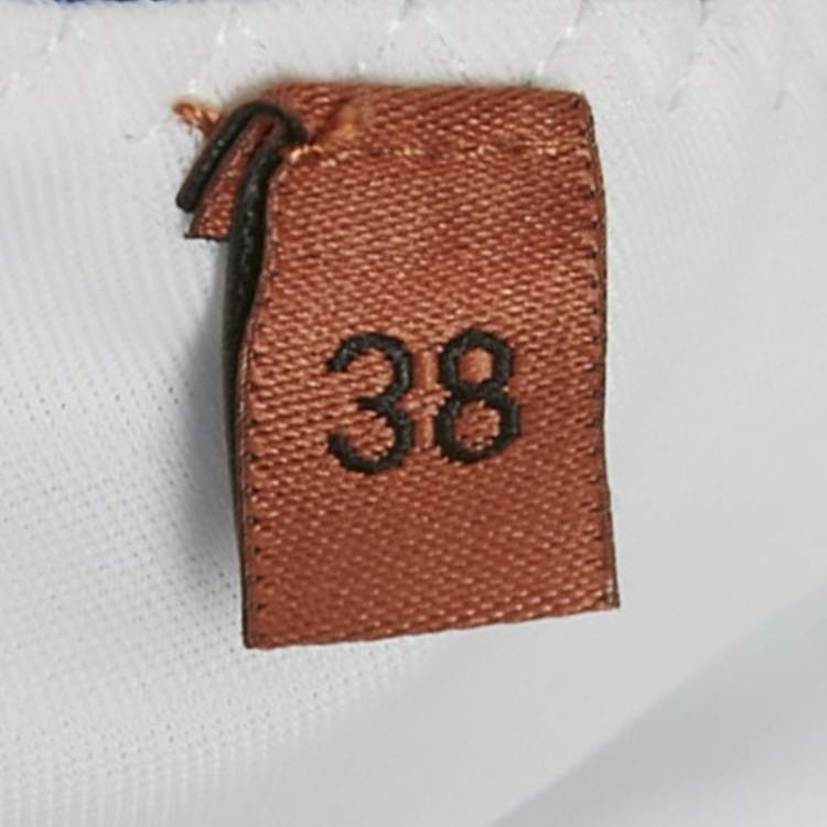 Pre Owned M Missoni Blue /Green Faded Stripe Synthetic Triangle Bikini Set S